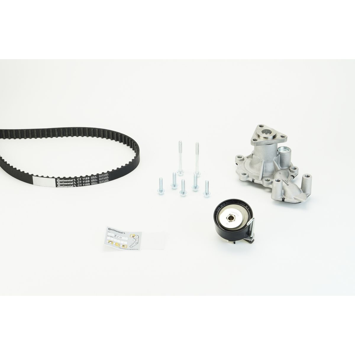 Image of Waterpomp+distributieriem set CONTINENTAL