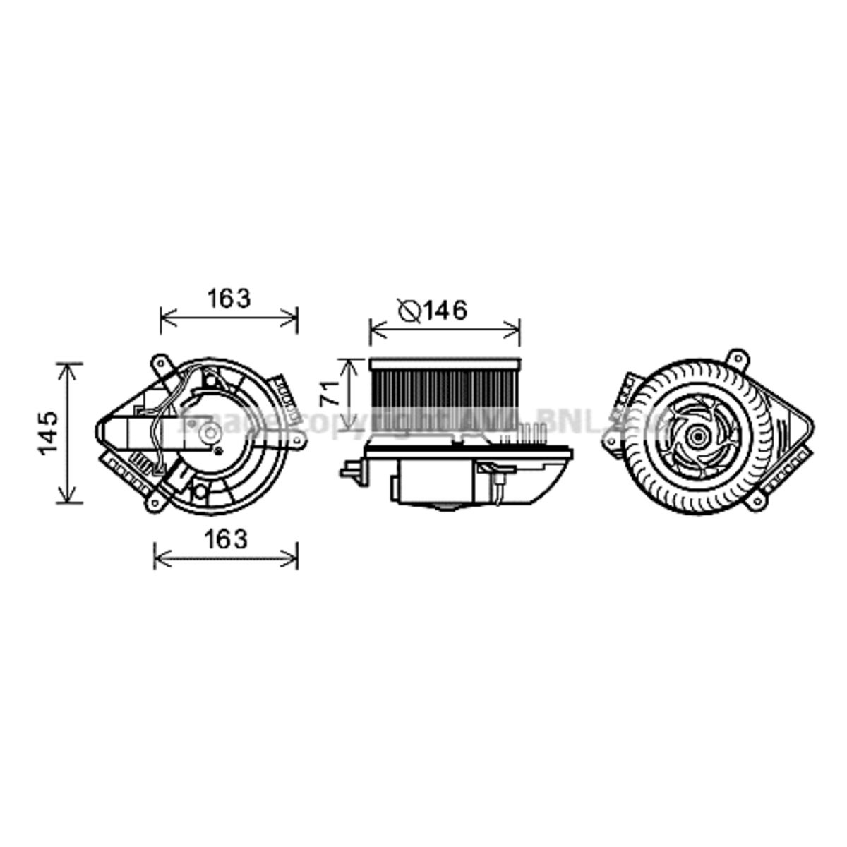 Image of Elektromotor, interieurventilator