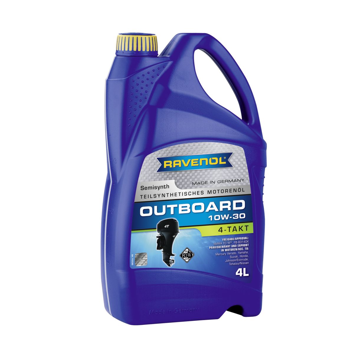 Huile moteur RAVENOL 1153203 Outboard 4T SAE 10W30 4L
