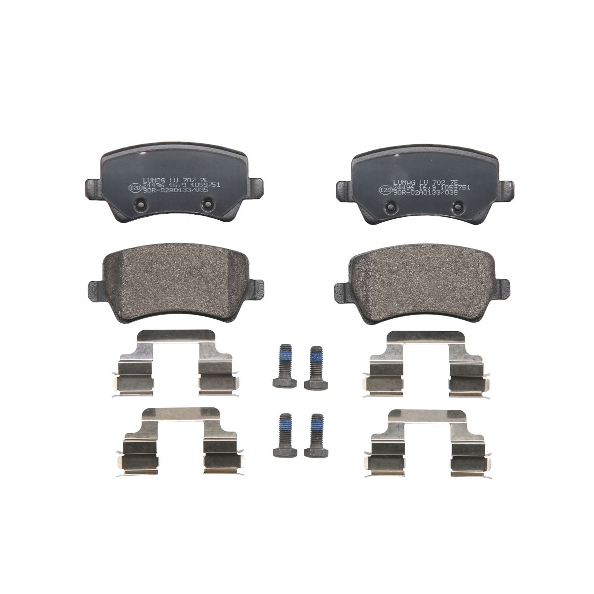 Bremsbelagsatz, Scheibenbremse BRECK 24496 00 702 10