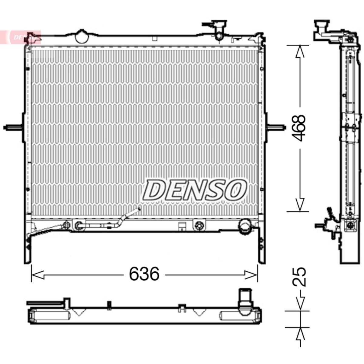 Denso Kühler, Motorkühlung Drm43002