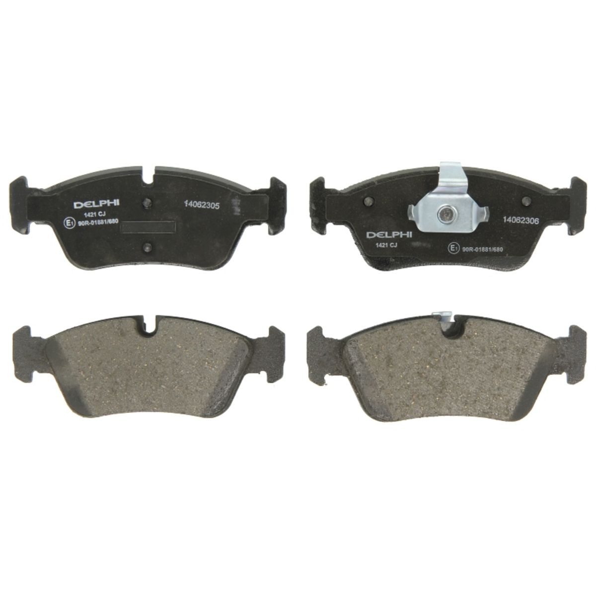 Set di pastiglie freno DELPHI LP1421, anteriore