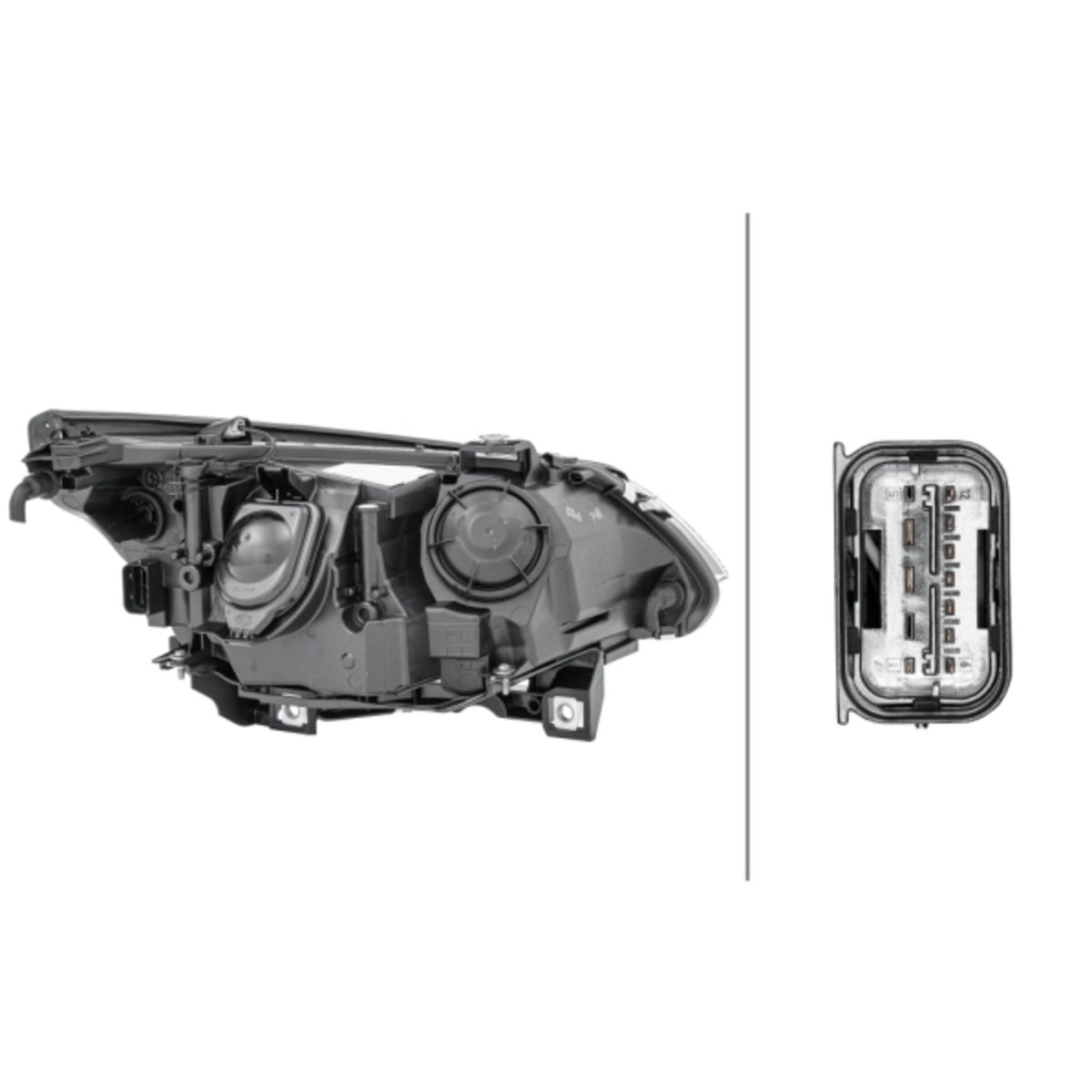 Reflektor świateł HELLA 1EL 009 449-011 (BMW 5 (E60), 5 Touring (E61 ...