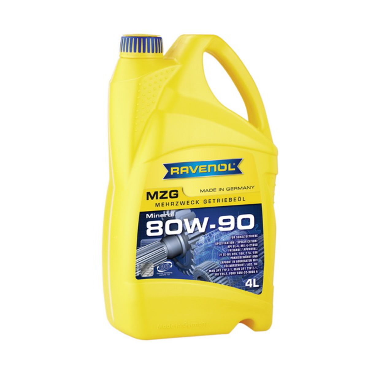 Huile de transmission RAVENOL 1223105 MZG 80W90 GL-4 4L
