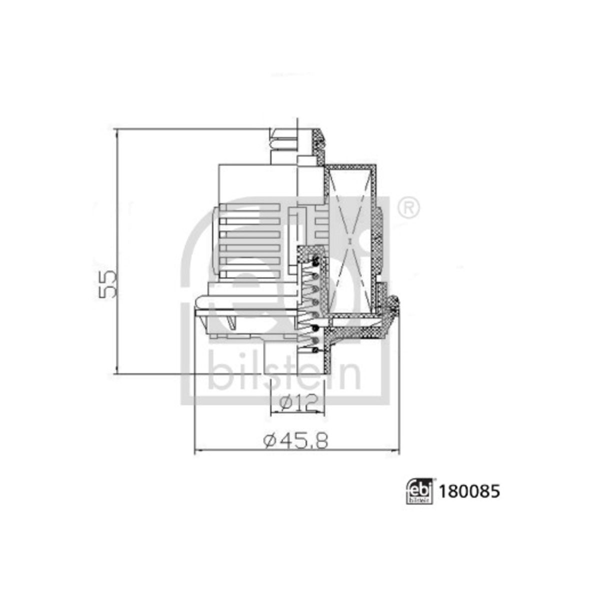Hydraulisch filter, meervoudige plaatkoppeling vierwielaandrijving  BILSTEIN