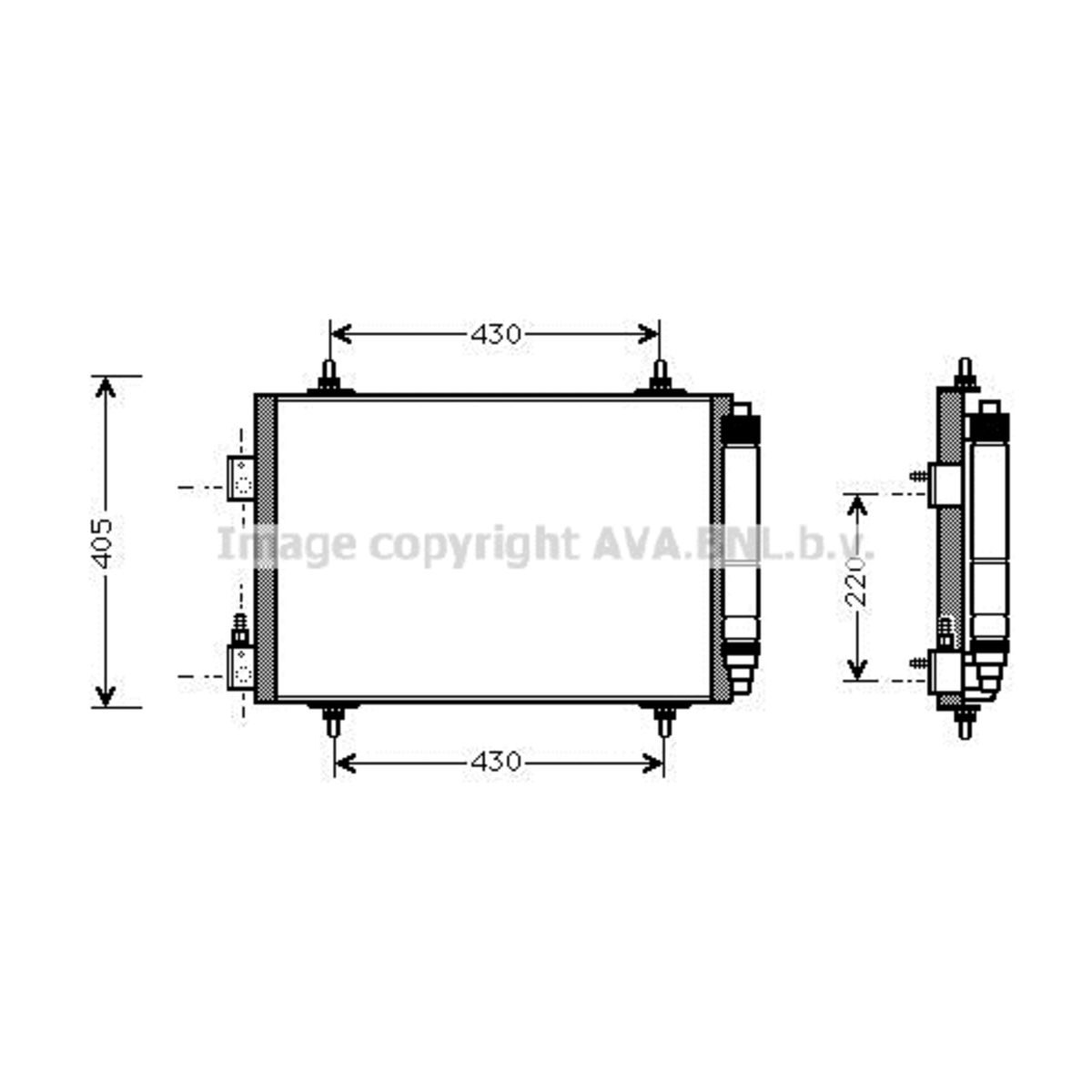 Image of Condensator, airconditioning   AVA