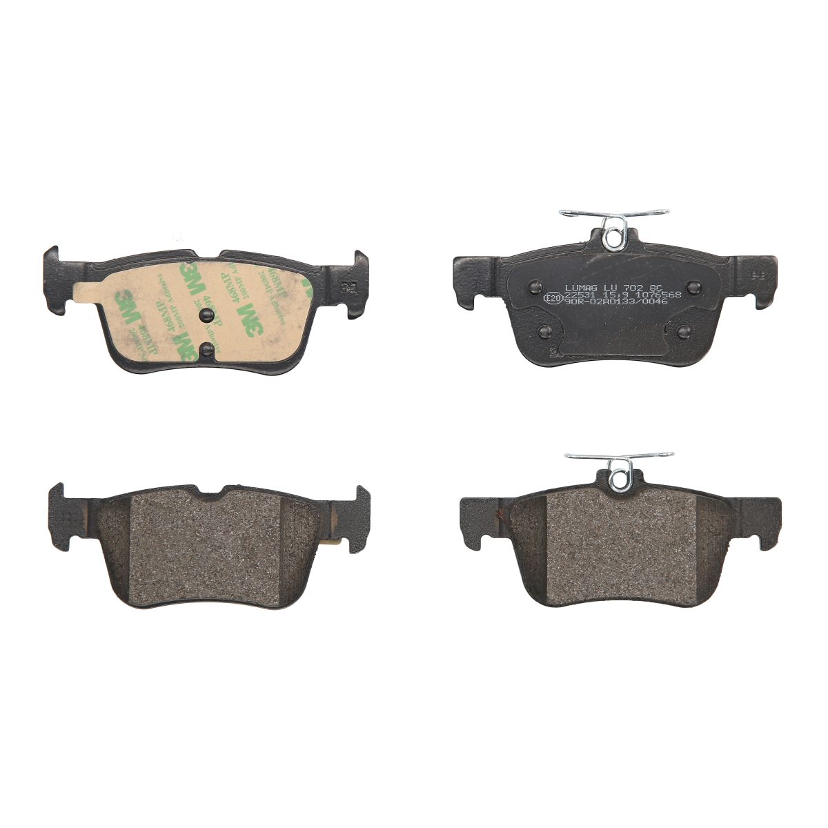 Bremsbelagsatz, Scheibenbremse BRECK 22531 00 702 00