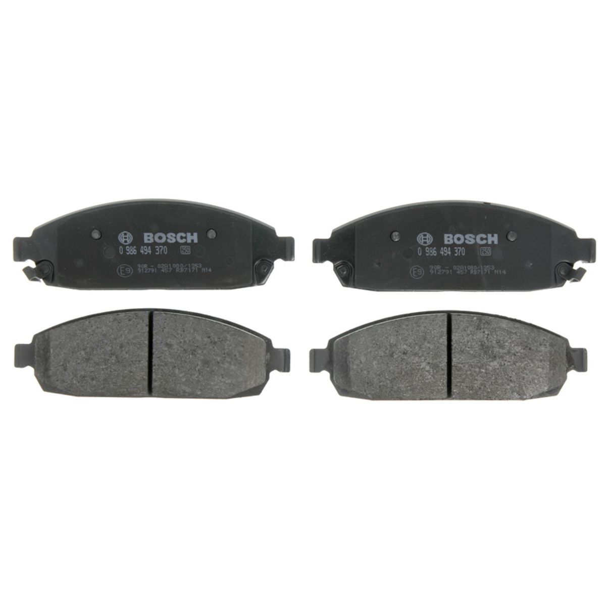 Set di pastiglie freno BOSCH 0 986 494 370, anteriore