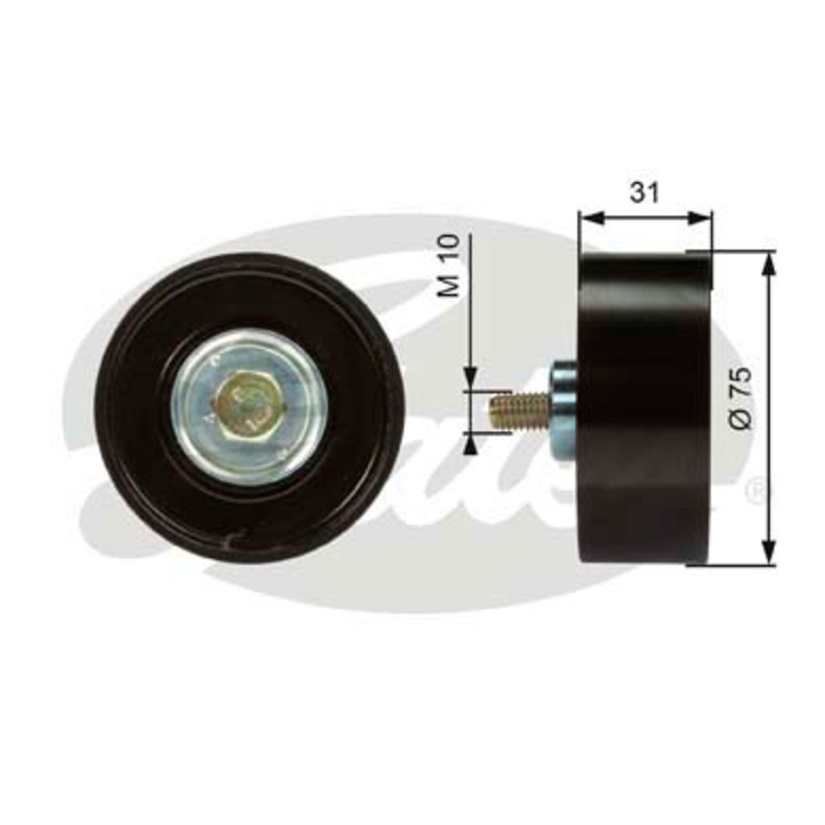 Spanrol/geleiderpoelie, V-riem DriveAlign®