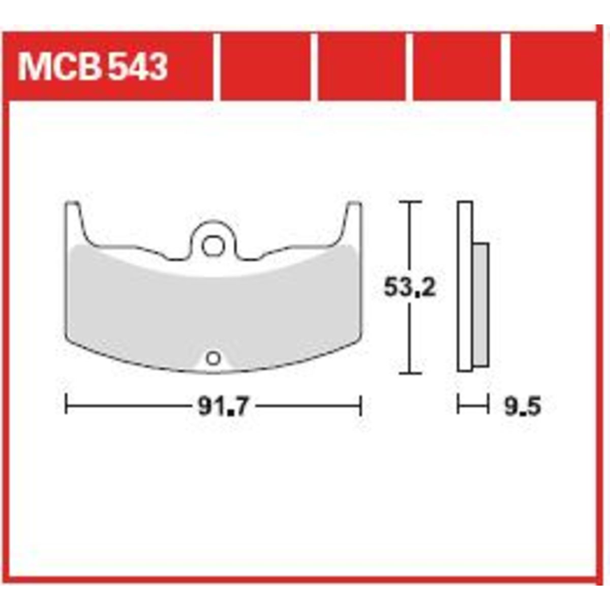 Bremsbelagsatz TRW MCB543
