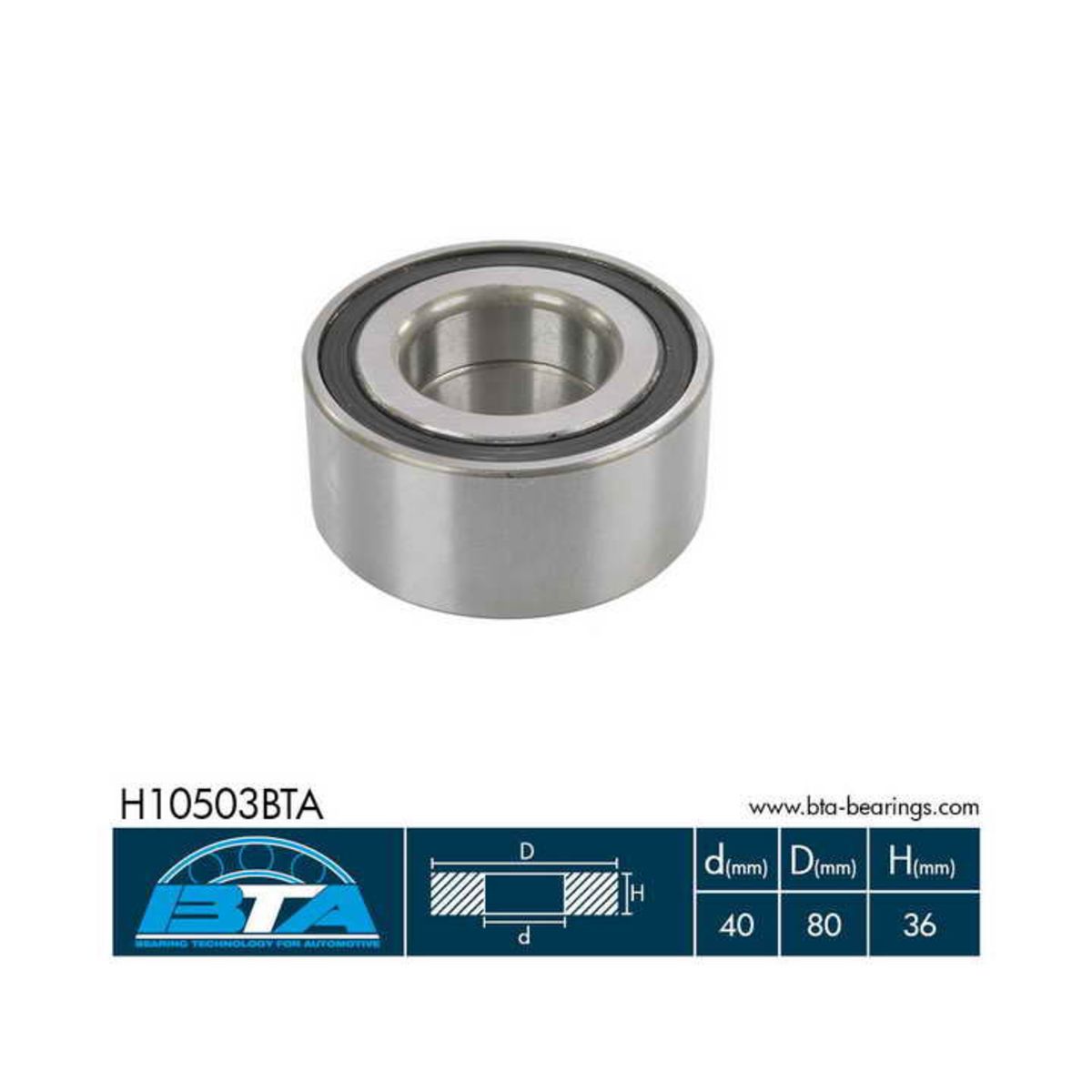 Set di cuscinetti ruota BTA H10503BTA