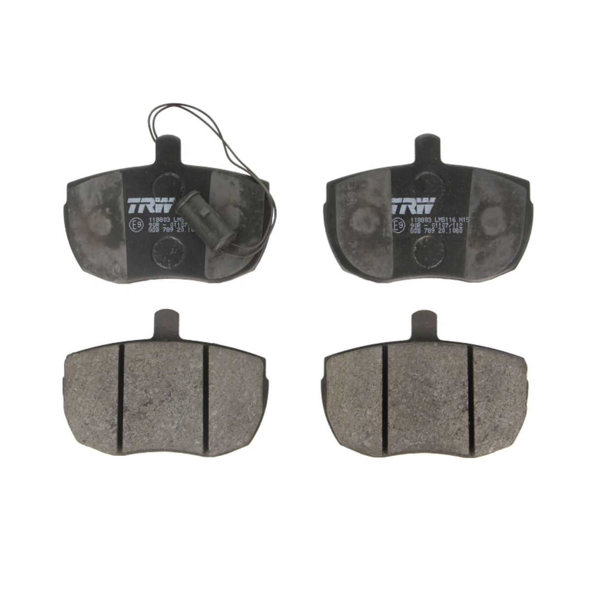 Bremsbelagsatz TRW GDB789, Vorne