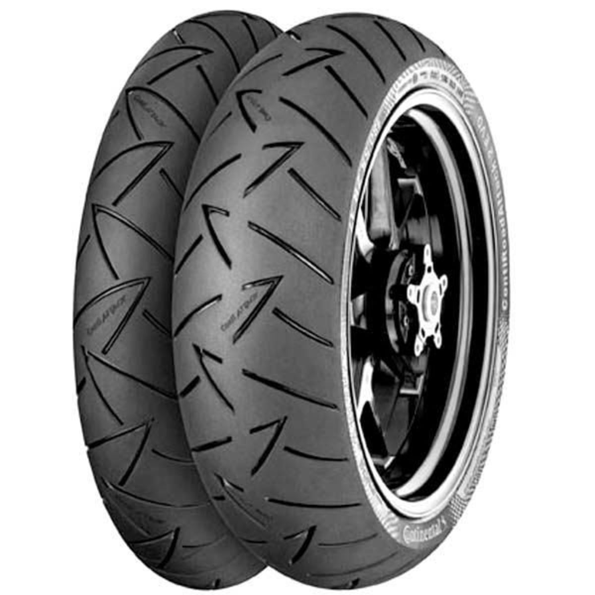 CONTINENTAL ContiRoadAttack 2 EVO 120/70ZR17 TL 58W, Pneu moto Avant