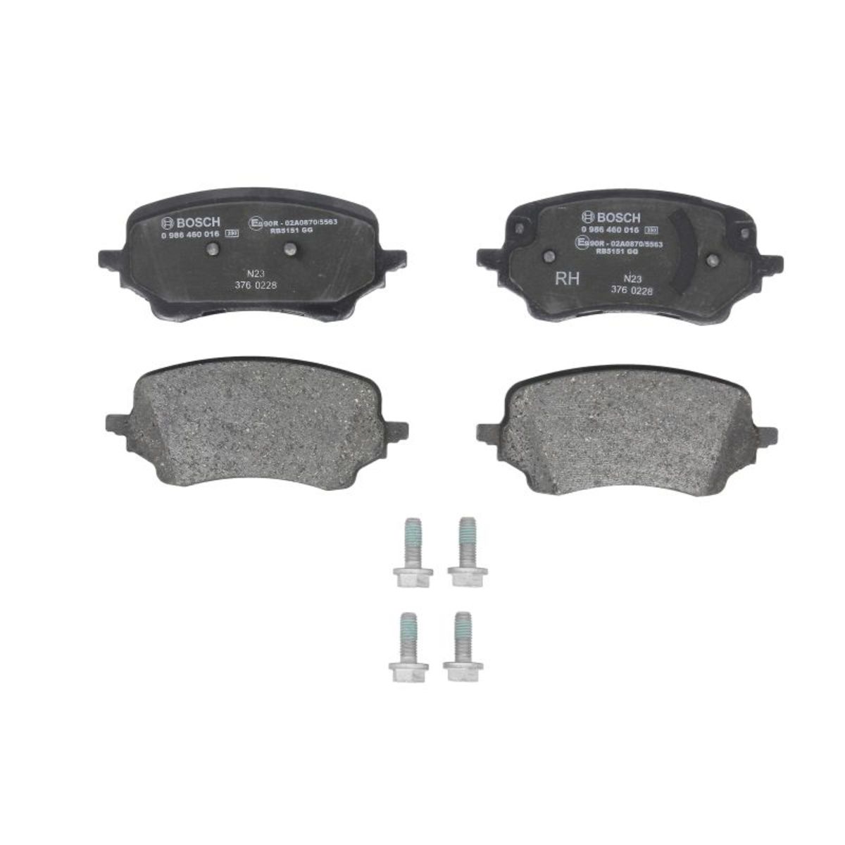 Bosch Jeu De Plaquettes De Frein 0 986 460 016