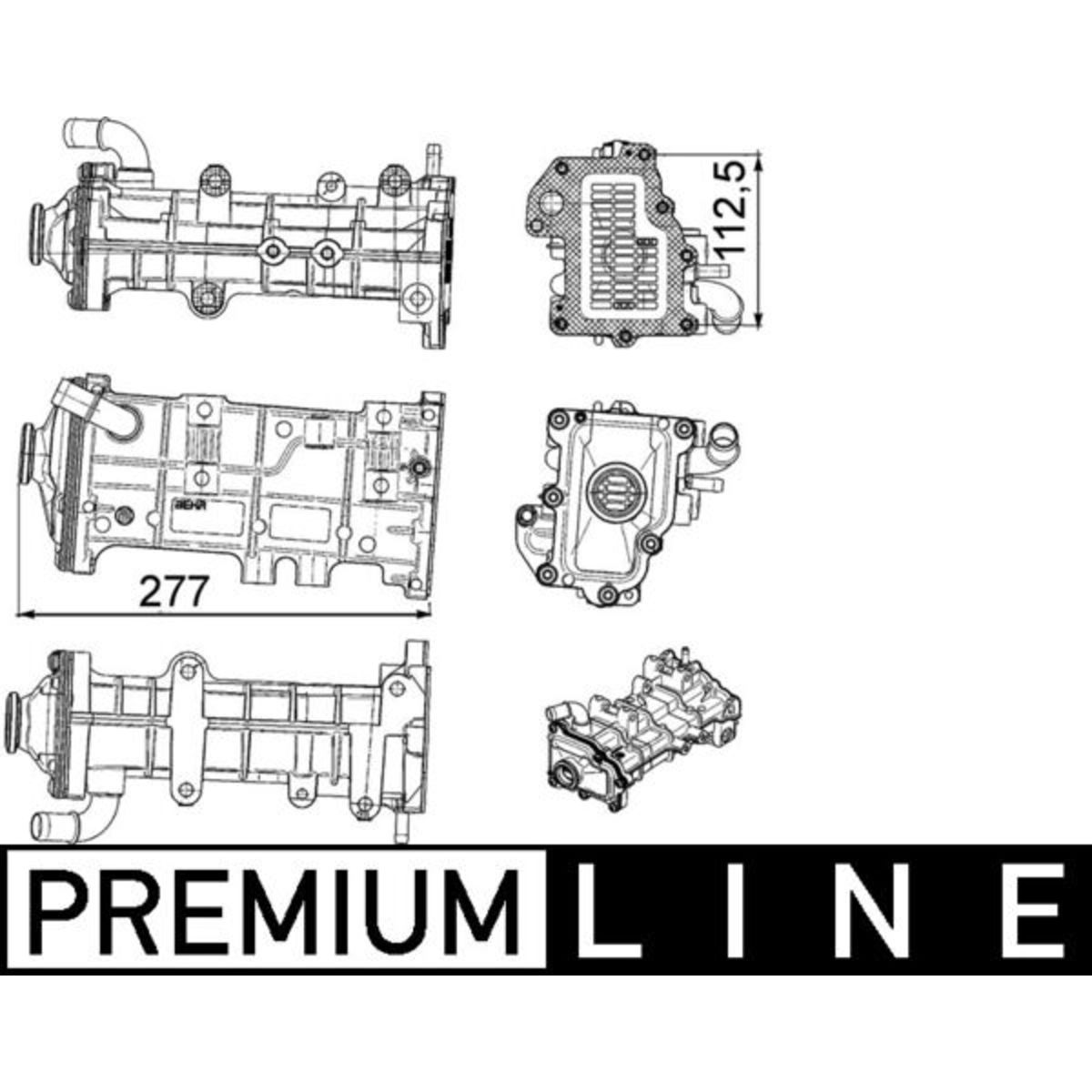 Kühler, Abgasrückführung MAHLE CE 23 000P