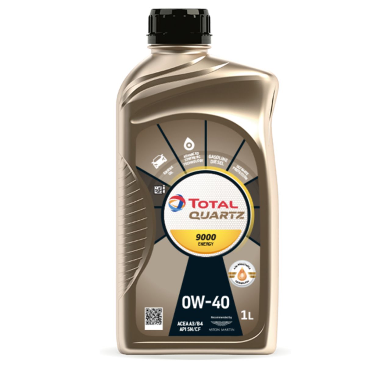 Huile moteur TotalEnergies 2213988 Quartz 0W40 1L