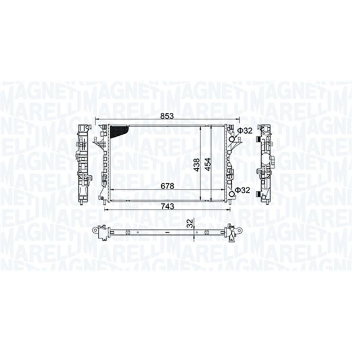 Magneti Marelli Radiatore 350213152200