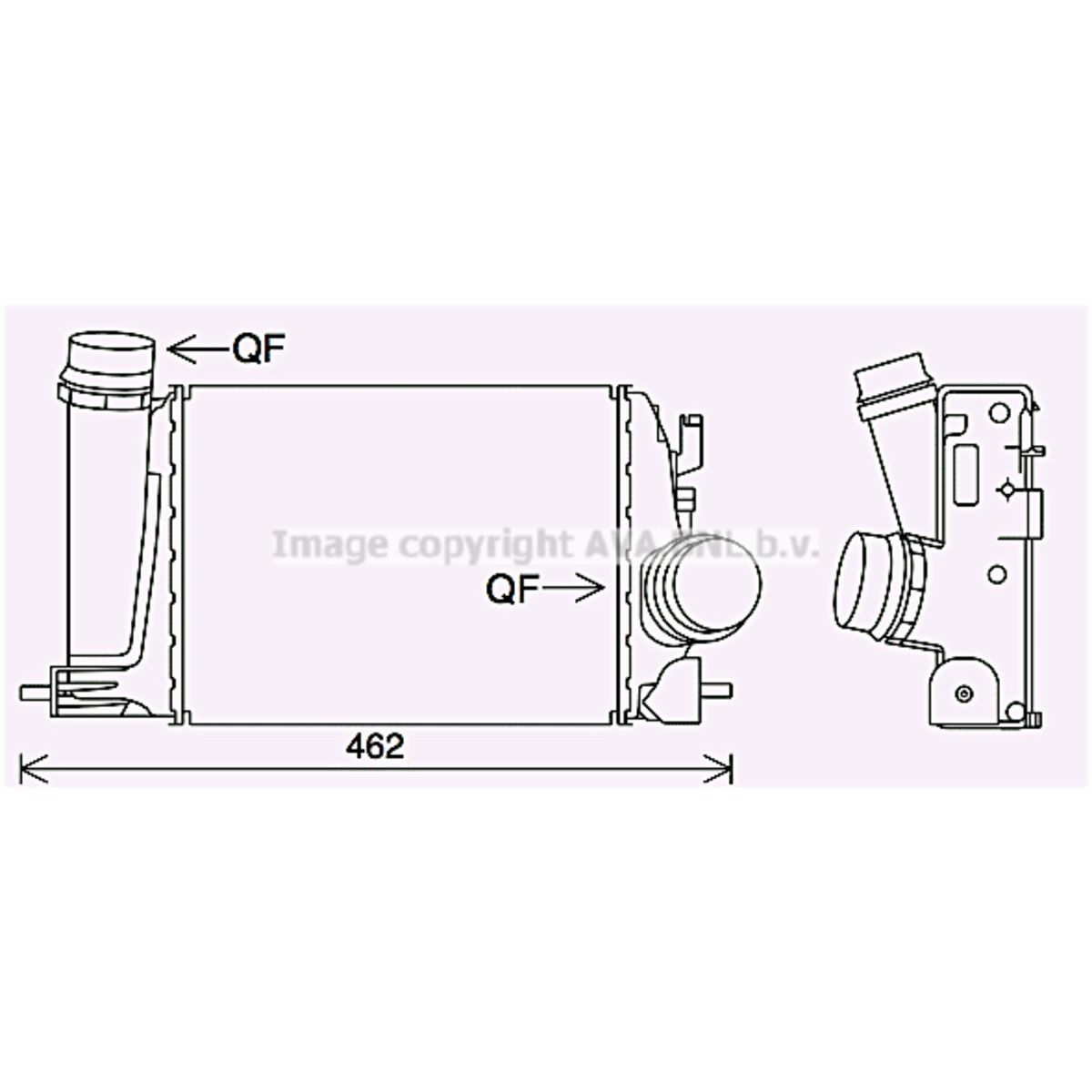 Image of Intercooler, inlaatluchtRadiator