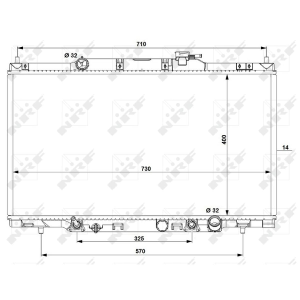 Nrf Radiator, Motorkoeling 53574