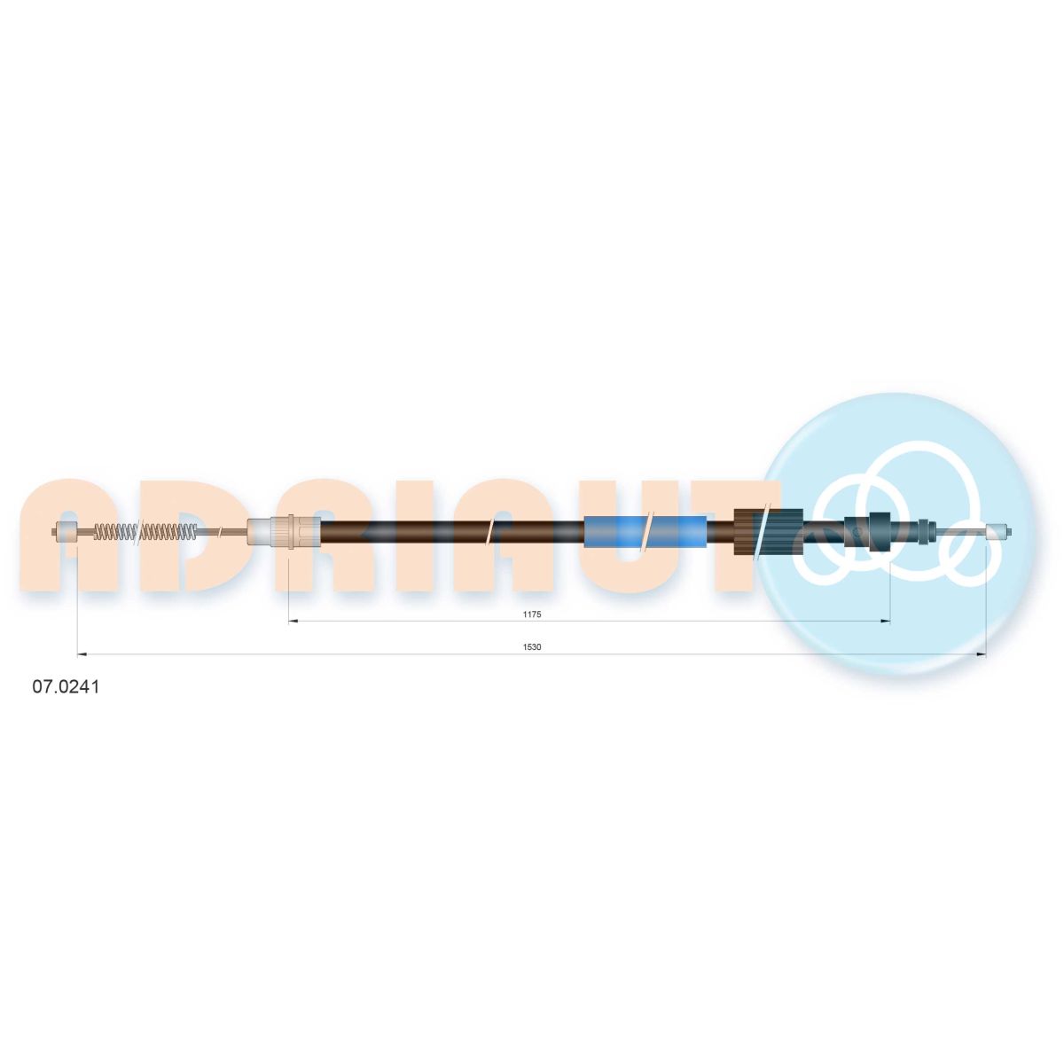 Image of Kabel, parkeerrem   rechts
