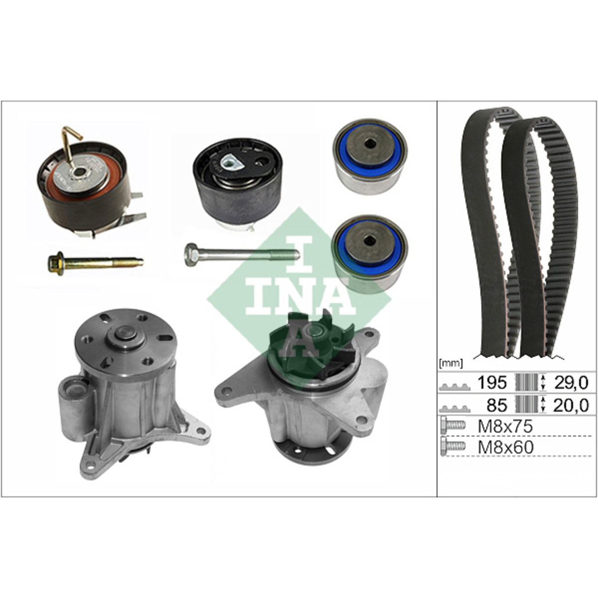 Image of Waterpomp + distributieriem set PowerGrip®