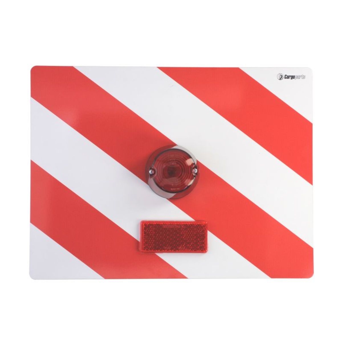 Image of Waarschuwingsbord met lampbevestiging, rood, zonder gloeilamp