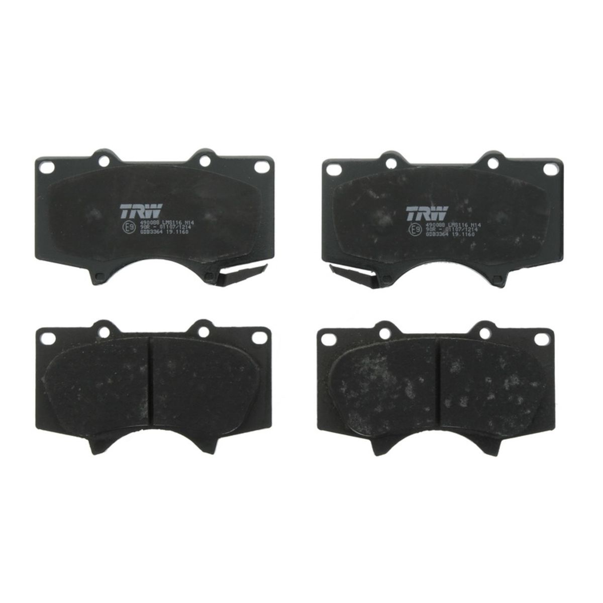 Trw Set Di Pastiglie Freno Gdb3364, Anteriore