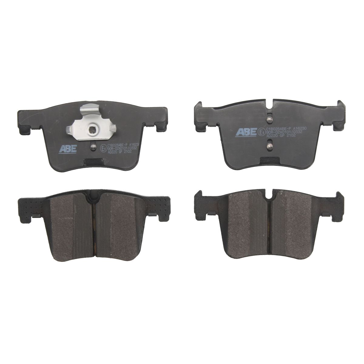 Set di pastiglie freno ABE C1B028ABE, anteriore