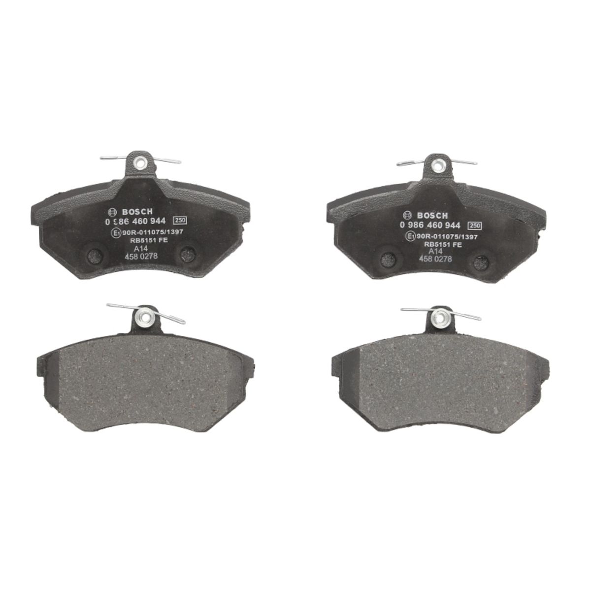 Bosch Jeu De Plaquettes De Frein 0 986 460 944, Avant