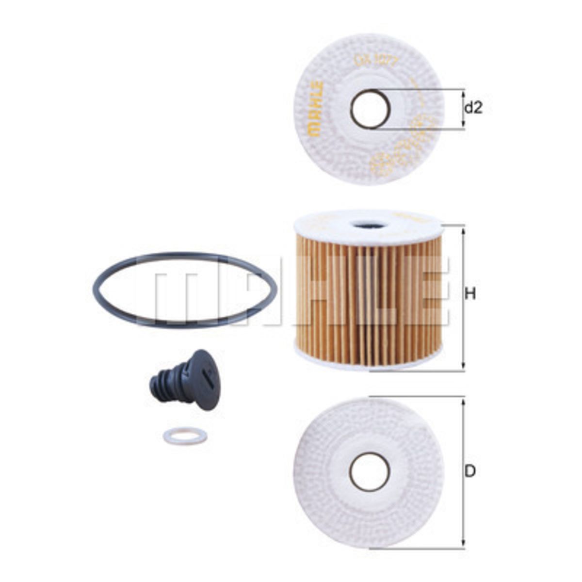 Image of Oliefilter  OX1077D