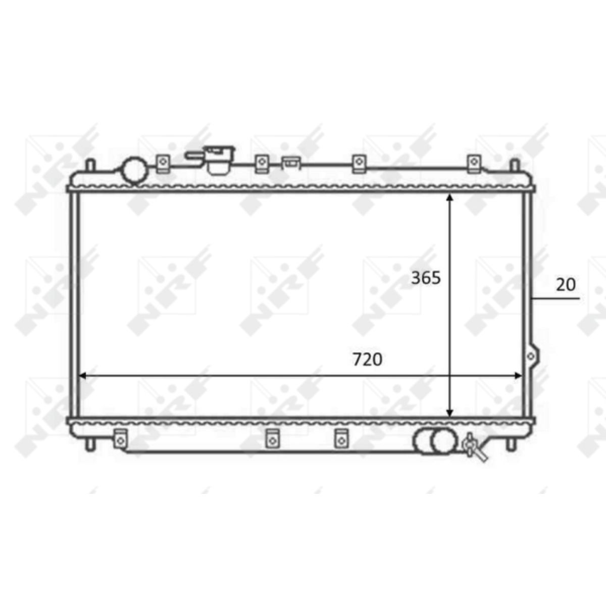 Nrf Radiator, Aandrijfaccu 59082