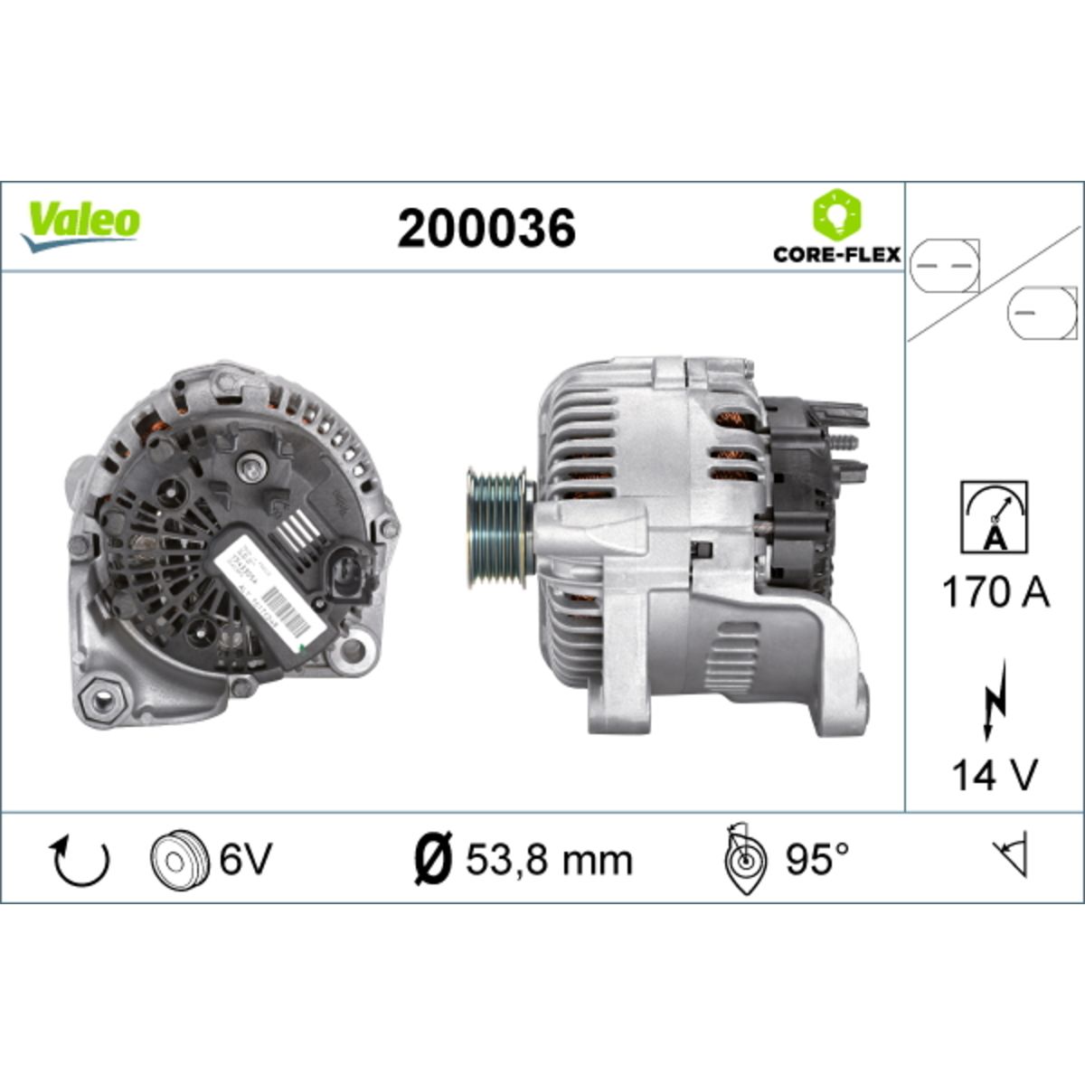 Alternateur VALEO 200036