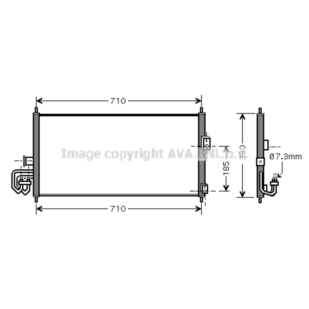 Image of Condensator, airconditioning   AVA