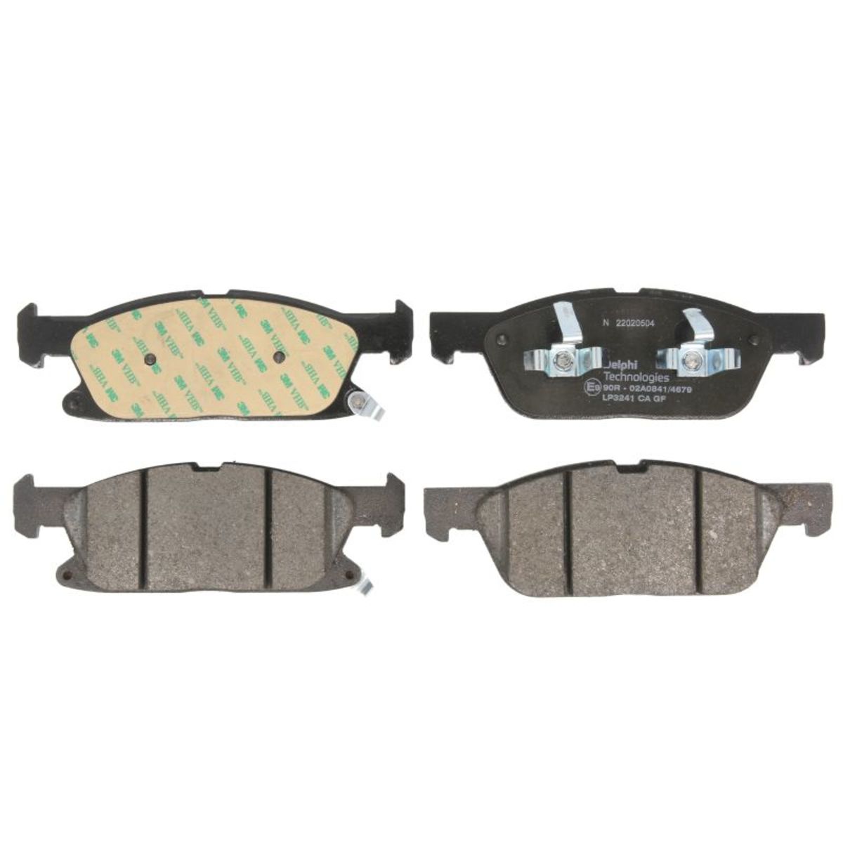 DELPHI Kit de plaquettes de frein, frein &agrave; disque  LP3241
