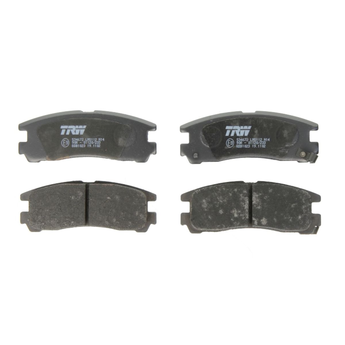 Trw Bremsbelagsatz Hinten Gdb1023