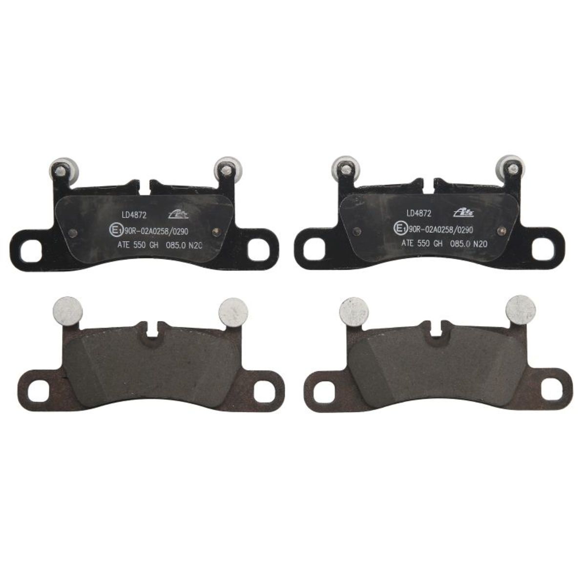 Bremsbelagsatz ATE 13.0470-4872.2, Hinten, Keramik