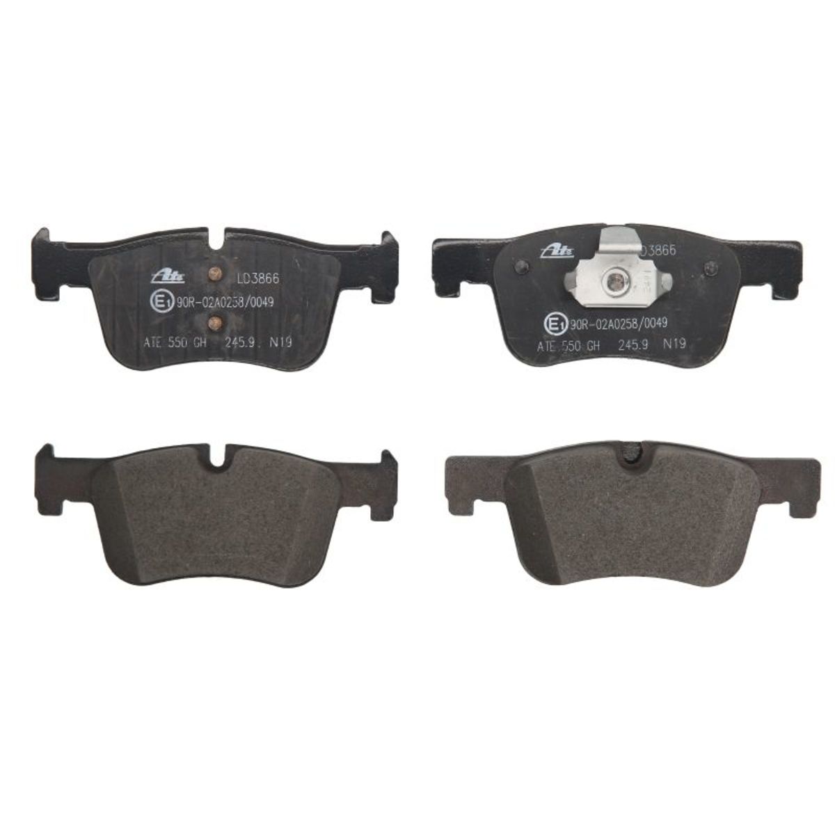 Bremsbelagsatz ATE 13.0470-3866.2, Vorne, Keramik