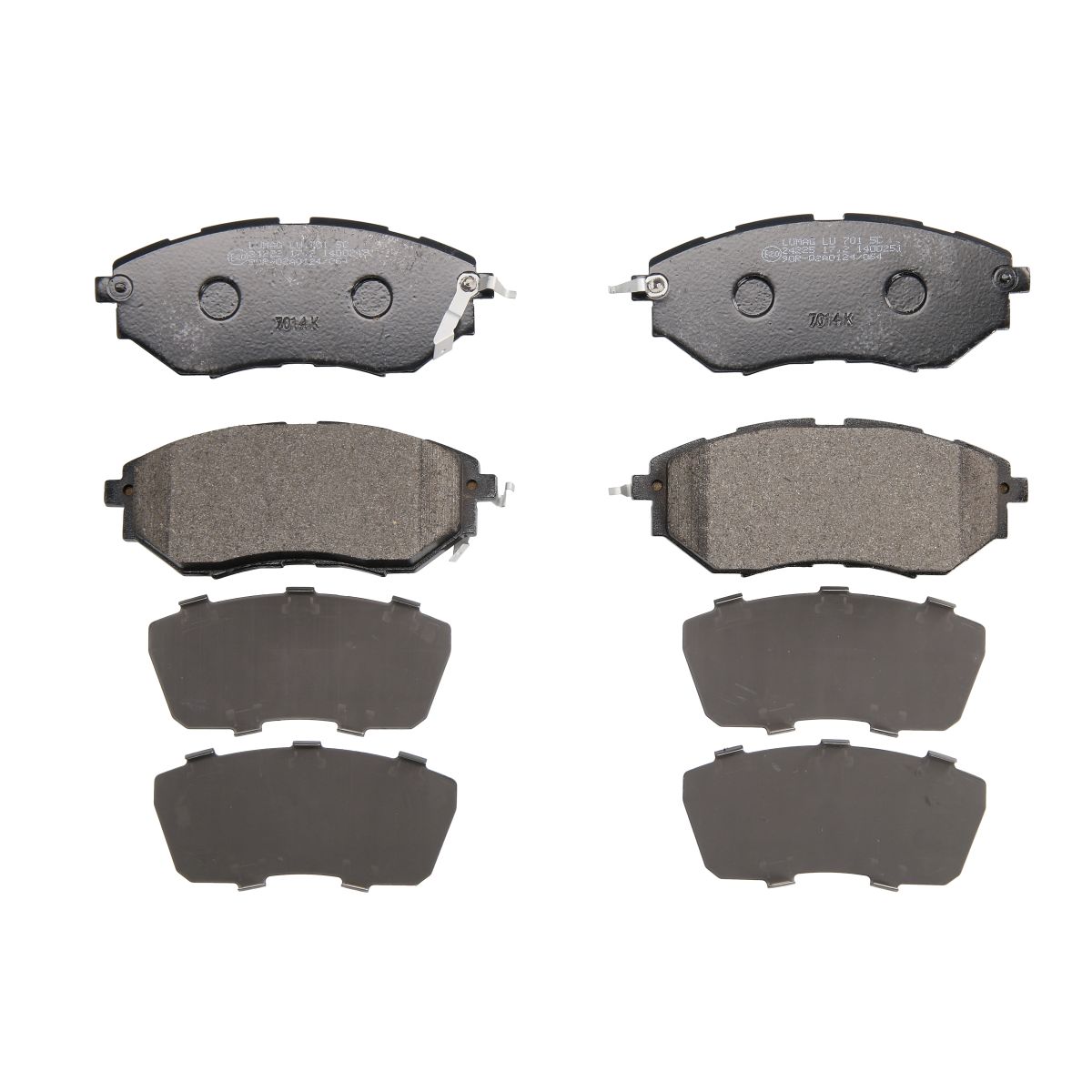 Bremsbelagsatz, Scheibenbremse BRECK 24222 00 701 10