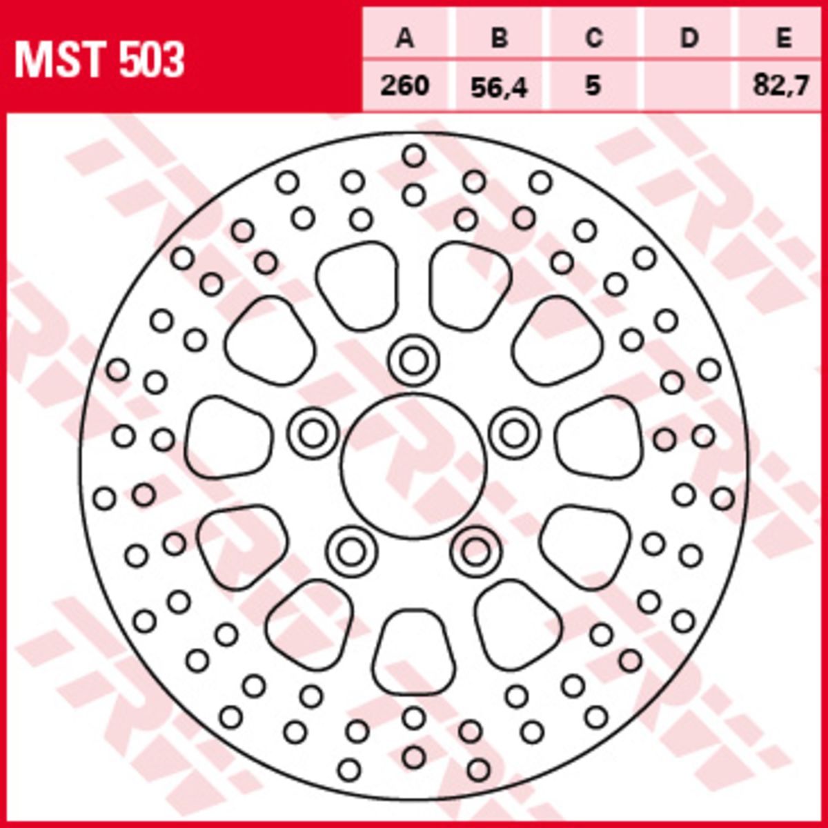 Disco freno TRW MST503, 1 Pezzo
