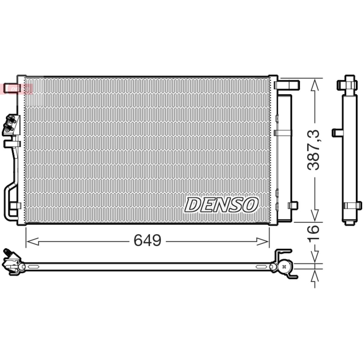 Kondensator, Klimaanlage DENSO DCN43017