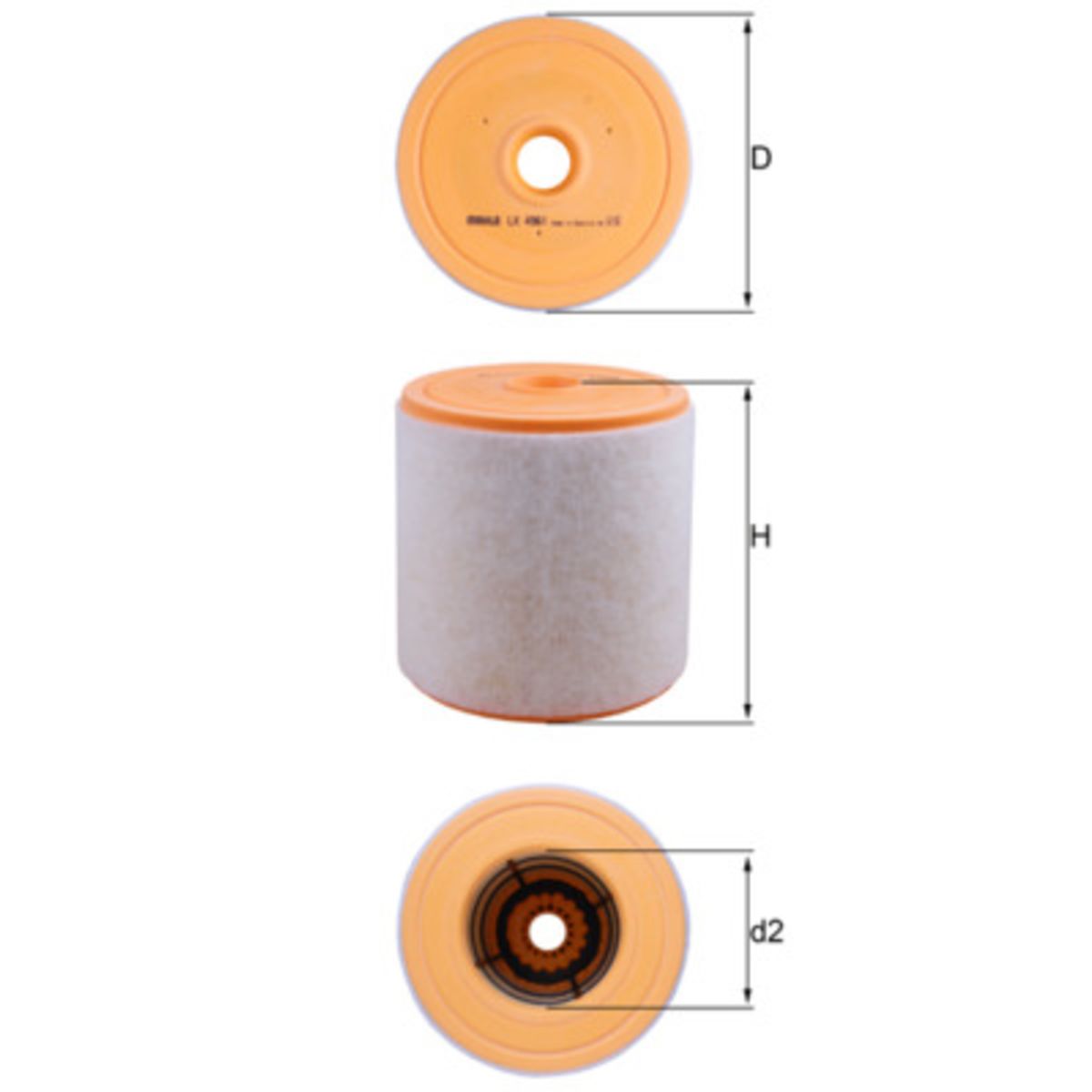 Knecht Luchtfilter  LX 4961