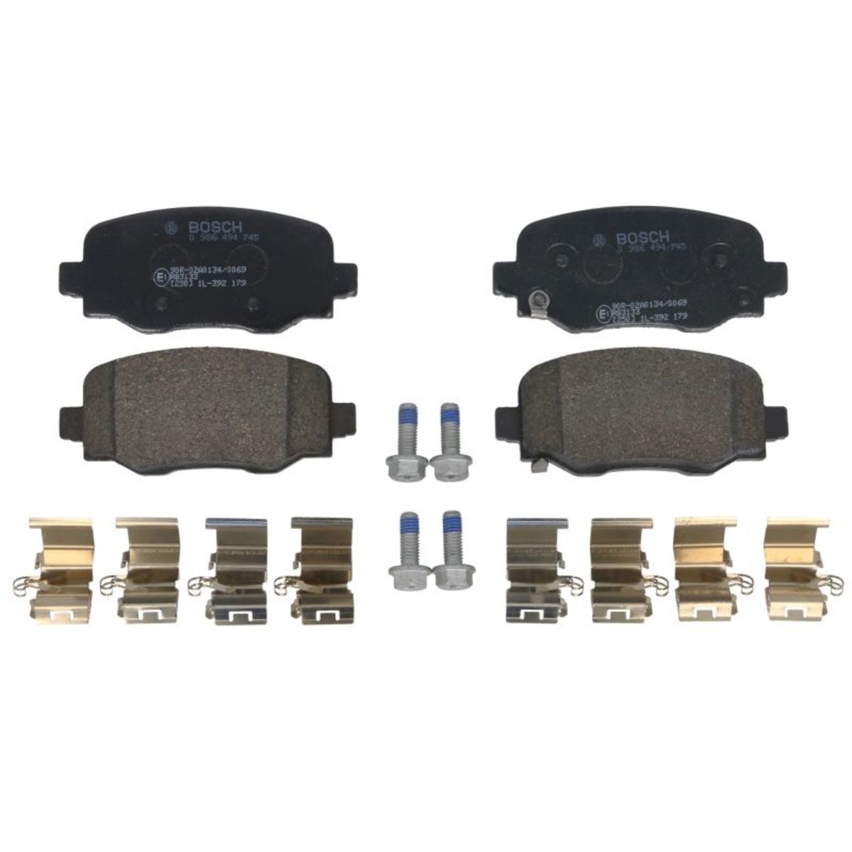 Bremsbelagsatz BOSCH 0 986 494 745, Hinten