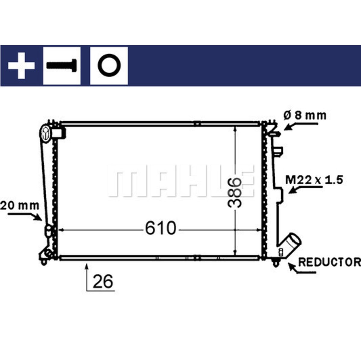 Image of Radiator, motorkoeling