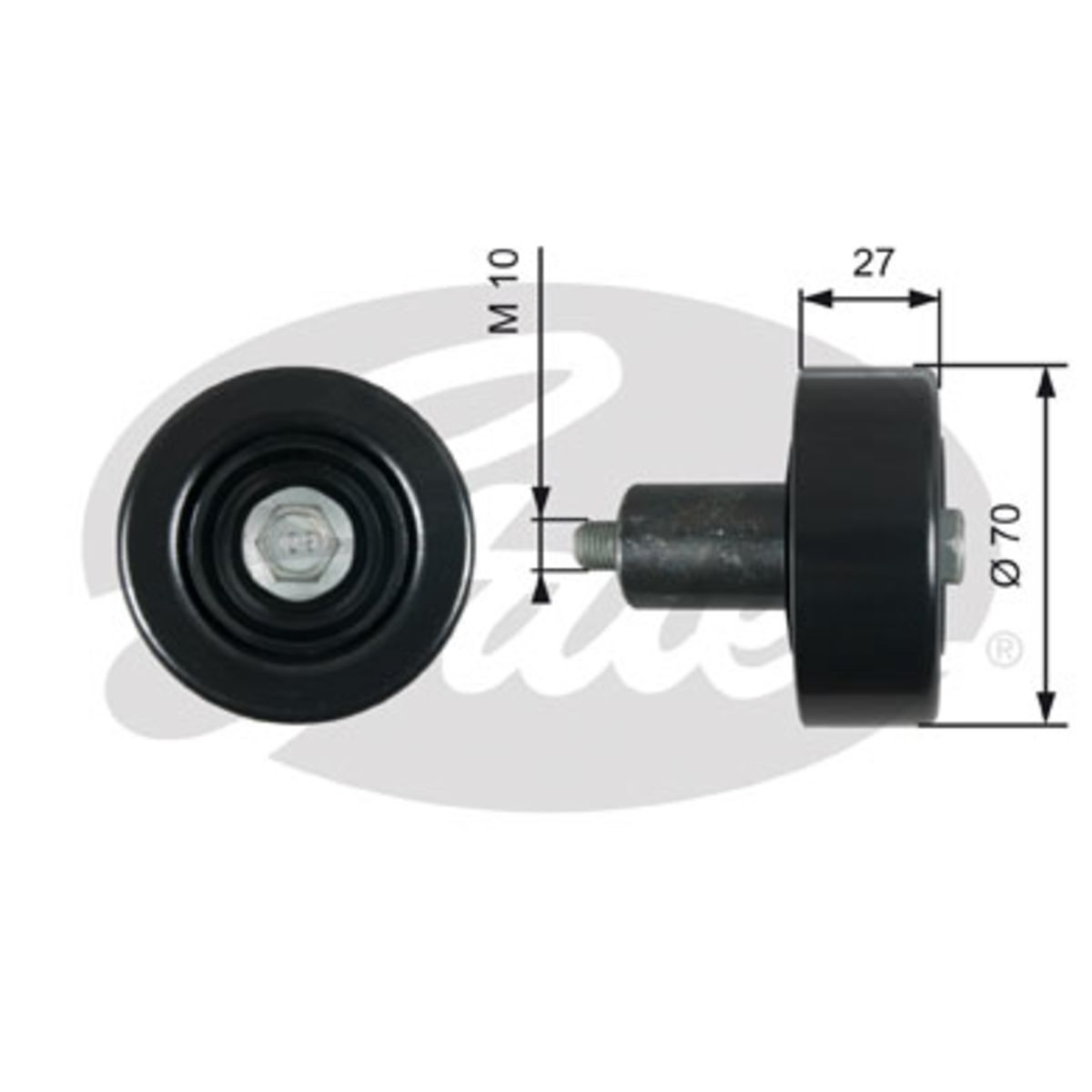 Image of Spanrol/geleiderpoelie, V-riem DriveAlign®