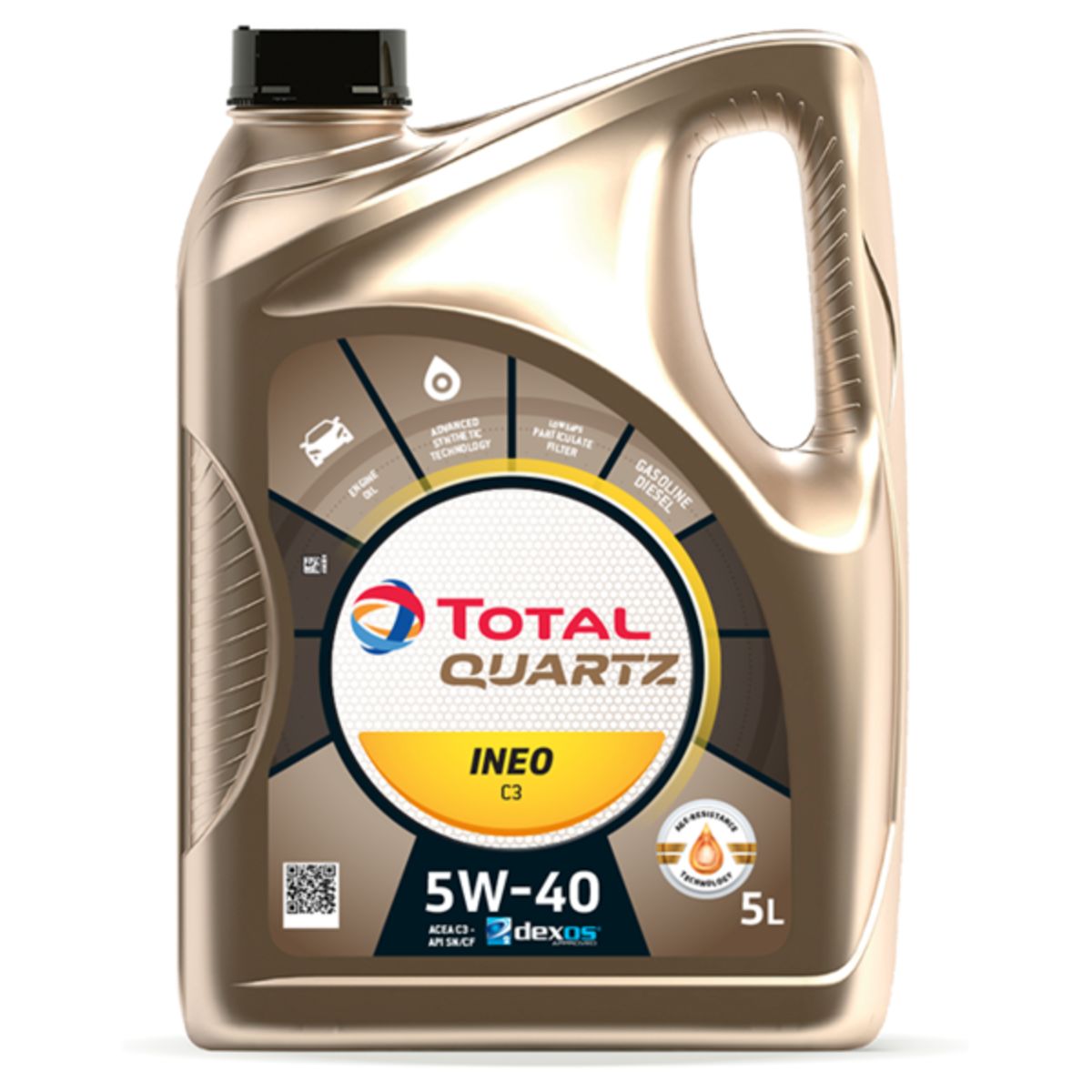 Image of Motorolie TotalEnergies 2213790 Quartz Ineo C3 5W40 5L
