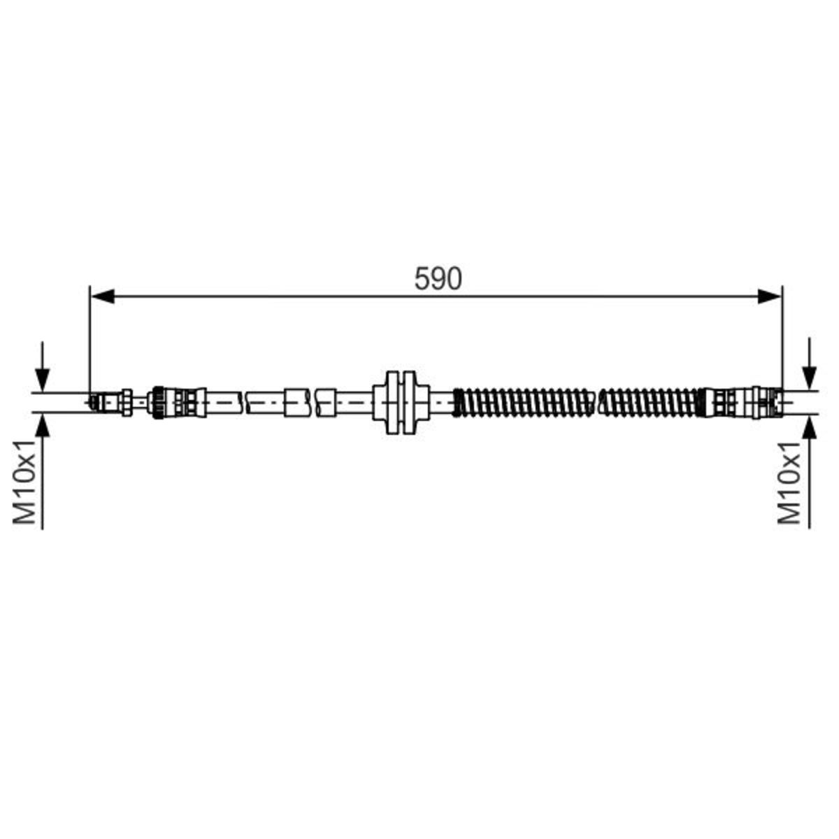 Tubo flessibile del freno BOSCH 1 987 481 516