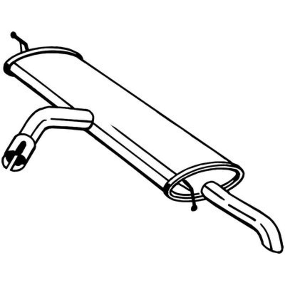 Geluiddemper achter  227-053