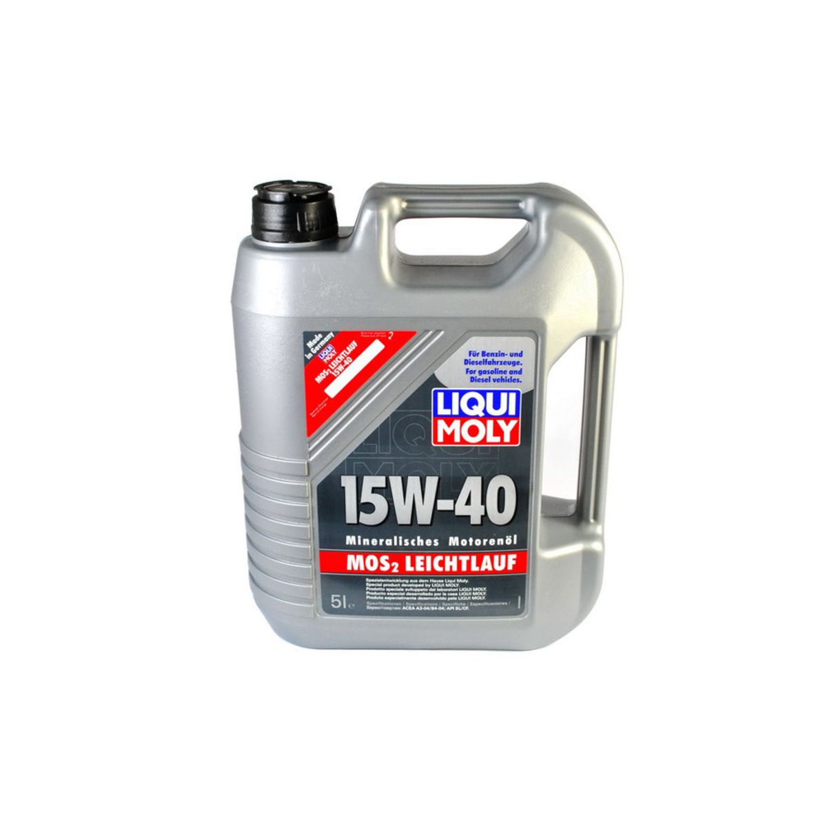 Huile moteur LIQUI MOLY 2571 MoS2 Leichtlauf Super 15W40 5L