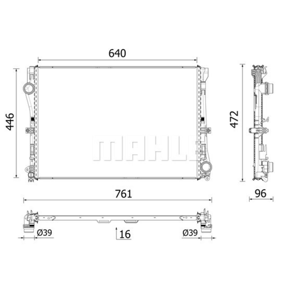 Image of Radiator, motorkoeling