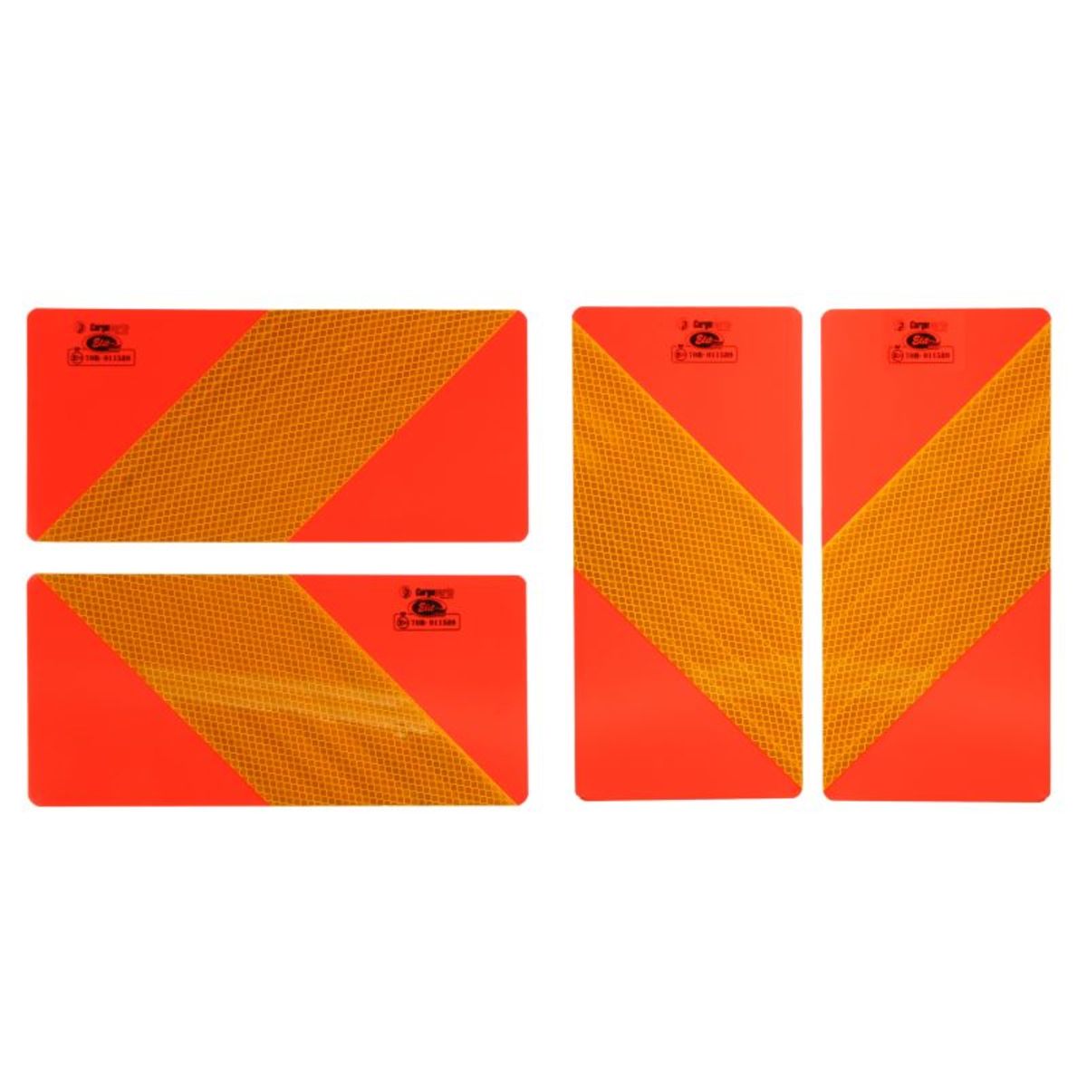 Image of Waarschuwingsbord met diagonale strepen (set, 4 stuks)